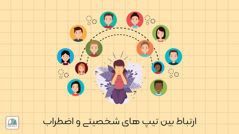 ارتباط بین تیپ های شخصیتی و اضطراب